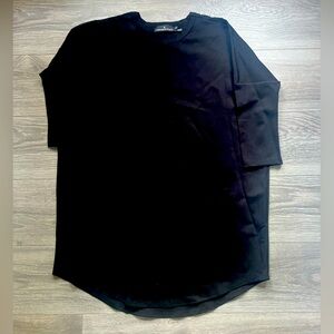 Tuckernuck Pomander Place Black Boxy Oversized Mini Dress Size XS/S Classic Chic